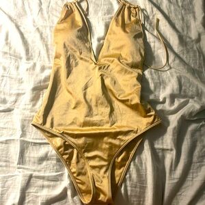 LA Hearts 💕 Gold One Piece Swimsuit
Brand New Never worn